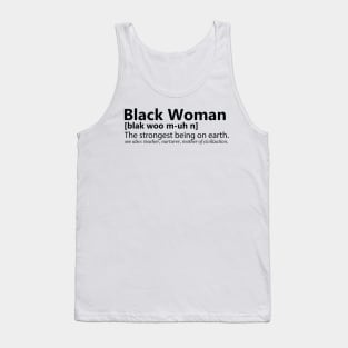 Black Woman Definition Tank Top